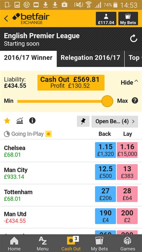 betfair exchange app